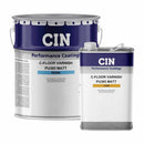 Embalagem do C-Floor Varnish PU385 Matt, um verniz de poliuretano para pavimentos da CIN Performance Coatings.