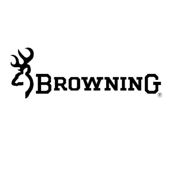 Logótipo da Browning. Uma empresa que constrói armas e artigos de desporto e que é cliente da Tintas e Pinturas. A Tintas e Pinturas é uma empresa que comercializa tintas e acessórios de pintura.