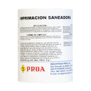 Rótulo do fixador saneador da pinturas proa.