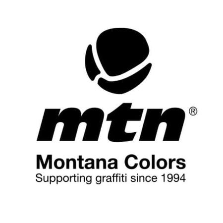 Logo da Montana Colors, uma marca de referência internacional no mundo dos sprays que desenvolve soluções especializadas para o graffiti, belas-artes e indústria.