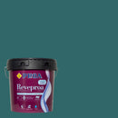 Embalagem da tinta para exteriores REVEPROA ACETINADA sob um fundo que ilustra a cor A GUARDA do catálogo de cores para fachadas da marca Pinturas Proa.