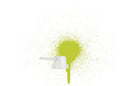 Bico do spray Transfer Cap e exemplo da sua pulverização.