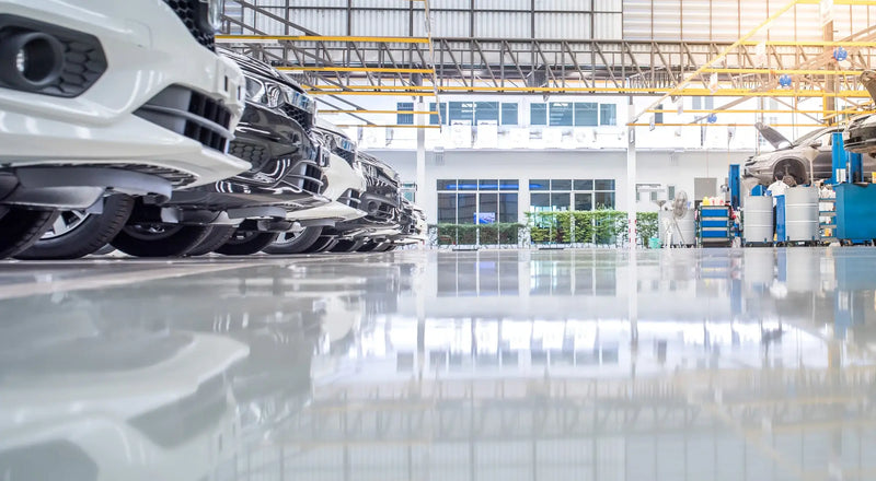 Pavilhão pavimentado com as soluções da CIN Performance Coatings. As soluções da CIN Performance Coatings para pavimentos, para além da vertente decorativa, proporcionam a proteção mecânica e química requeridas em função da solicitação a que o local está sujeito, para evitar a sua degradação.