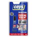 Embalagem da Cola Tri-Action Total Tech da Ceys. 