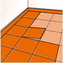 Ilustração que exemplifica como a cola de contacto contactceys pode ser utilizada para fixar pvc, cortiça ou alcatifa.