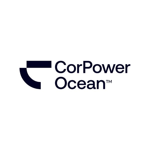 Logótipo da CorPower Ocean. Uma empresa que atua na área das energias renováveis e que é cliente da Tintas e Pinturas. A Tintas e Pinturas é uma empresa especializada em soluções de pintura e proteção anticorrosiva.