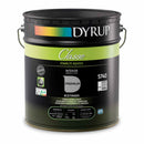 Embalagem da tinta Dyrup Classe, um esmalte aquoso concebido para a pintura de interiores (paredes e tetos).