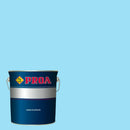 Embalagem do Esmalte Acrílico da Pinturas Proa sobre um fundo AZUL PISCINAS.