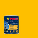 Embalagem do Esmalte Industrial Naval Proarapid MATE, da Pinturas Proa, sobre um fundo AMARELO.