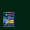 Embalagem do Esmalte Industrial Naval Proarapid MATE, da Pinturas Proa, sobre um fundo VERDE INGLÊS.