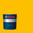 Lata do Esmalte Industrial de Secagem Rápida da Pinturas Proa sobre um fundo AMARELO.
