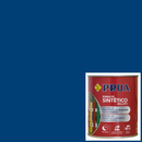 Lata do Esmalte Sintético Brilhante da Proa sobre um fundo de cor AZUL ELÉTRICO.