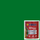 Lata do Esmalte Sintético Brilhante da Proa sobre um fundo de cor VERDE PRADO.