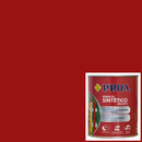 Lata do Esmalte Sintético Brilhante da Proa sobre um fundo de cor VERMELHO FERRUGEM.