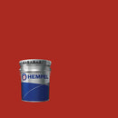Lata do Hempadur Mastic 45880 da Hempel sobre um fundo vermelho vivo, cor identificada pelo fabricante com o número 50170, que corresponde ao código RAL 3000.