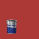 Lata de Hempatex Enamel 56360 da Hempel sobre um fundo vermelho, cor identificada pelo fabricante com o número 50800.