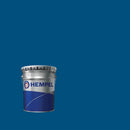 Lata de Hemuthane Enamel da Hempel sobre um fundo azul, cor identificada pelo fabricante com o número 30180, que corresponde ao código RAL 5010.