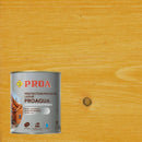 Embalagem do Lasur Acetinado Proaqua da Proa sobre um fundo de madeira PINHO.