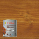 Embalagem do Lasur Acetinado Proaqua da Proa sobre um fundo de madeira TECA.