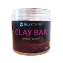 Embalagem da massa de polir grossa, também conhecida por clay bar, da marca blucare.