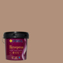 Embalagem da tinta para exteriores REVEPROA MATE SEDA sob um fundo que ilustra a cor OPORTO do catálogo de cores para fachadas da marca Pinturas Proa.