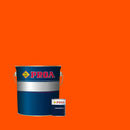 Lata de tinta poliuretano altos sólidos de acabamento acetinado da marca Pinturas Proa, sobre um fundo de cor ALARANJADO.