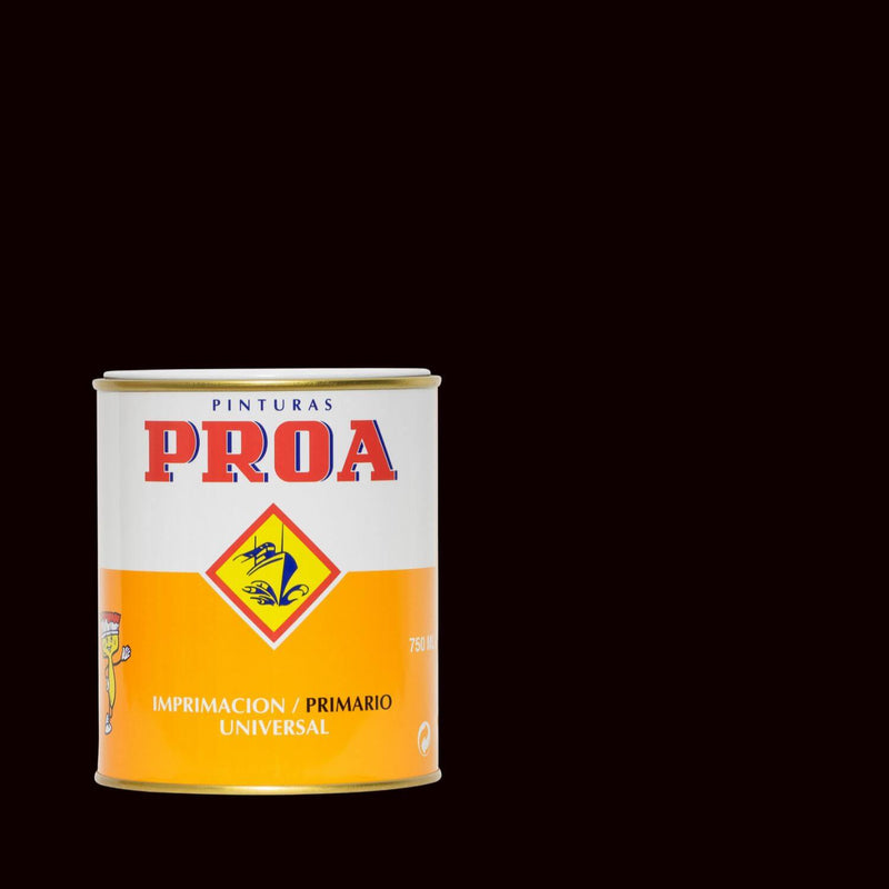 Embalagem do Primário Universal da Pinturas Proa sobre um fundo de cor PRETO.