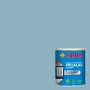 Lata de Proalac, o esmalte de laca de poliuretano da Pinturas Proa, sobre um fundo CINZENTO PÉROLA.