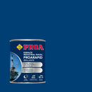 Embalagem do Esmalte Industrial BRILHANTE, da Pinturas Proa, sobre um fundo AZUL ELÉTRICO.