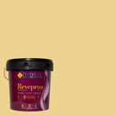 Embalagem da tinta para exteriores REVEPROA MATE SEDA sob um fundo que ilustra a cor SALVATERRA do catálogo de cores para fachadas da marca Pinturas Proa.