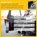 Prospeto publicitário do selante multiusos Sikaflex 527 AT.