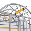 Ilustração que exemplifica a aplicação do Sikaflex 112 Crystal Clear, uma cola adesivo transparente adequada para efeitos de colagem e selagem universal.