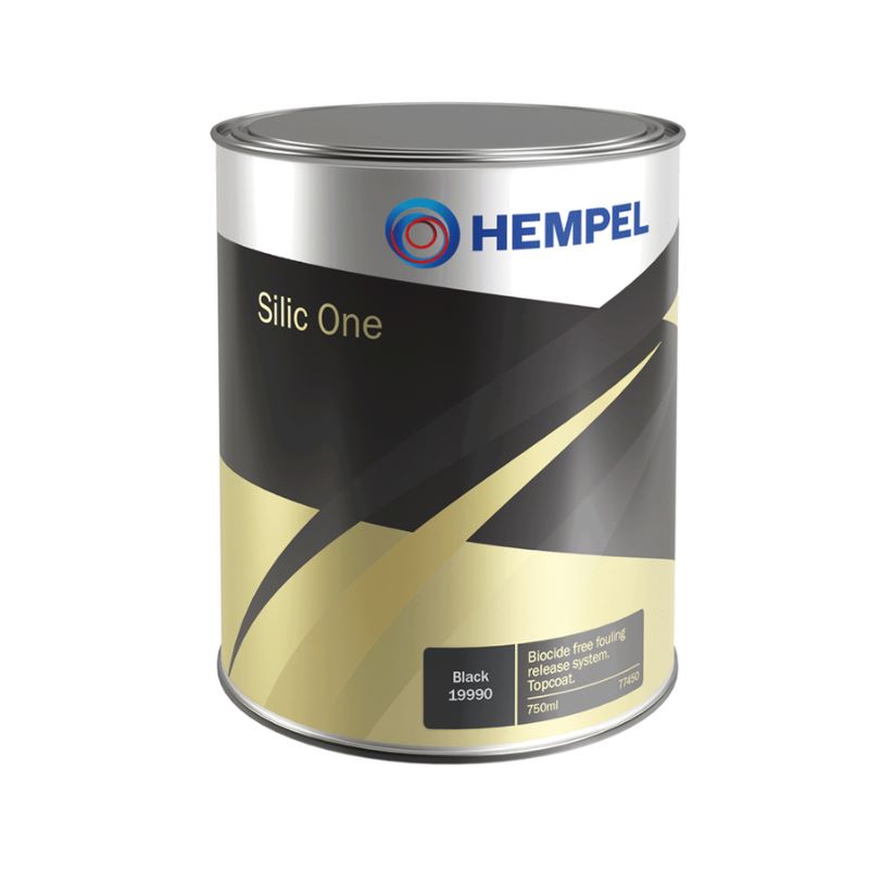 Lata de Silic One da Hempel. Um antifouling para iates, barcos à vela e embarcações desportivas e de recreio.