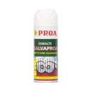 Lata de Spray Esmalte Galvaproa. Trata-se de um spray de aplicação direta no metal galvanizado, da marca Pinturas Proa.