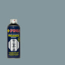 Lata do Spray Antioxidande Proanox sobre um fundo CINZENTO MÉDIO. O esmalte é para ser aplicado direto no ferro e na ferrugem.