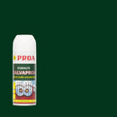 Lata de Spray Galvaproa sobre um fundo VERDE GARRAFA. O Spray Galvaproa é um esmalte de aplicação direta sobre o metal galvanizado.