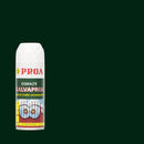 Lata de Spray Galvaproa sobre um fundo VERDE INGLÊS. O Spray Galvaproa é um esmalte de aplicação direta sobre o metal galvanizado.