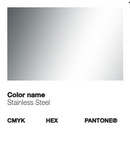 Informação de cor do Spray para Pintura de Eletrodomésticos: Aço Inoxidável