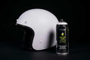 Capacete após ter sido pintado com o Spray Primário Fundo Branco da MTN PRO - Montana Colors.