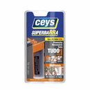 Embalagem da Super Barra de Reparação Multiusos da Ceys, uma massa-cola que permite preencher, reconstruir e colar todo o tipo de materiais.