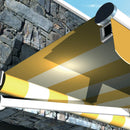 Ilustração de toldo ancorado com o taco químico poliéster da Ceys.