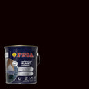 Lata de tinta antifouling universal da pinturas proa, sobre um fundo de cor PRETA.