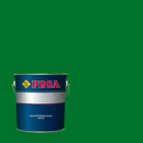 Embalagem da tinta monocomponente para pavimentos da marca Pinturas proa, sobre um fundo de cor VERDE PRADO.