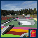 Imagem de polidesportivo exterior pintado com a Tinta para Pavimentos Desportivos da marca Pinturas Proa (PaviProa Sport).