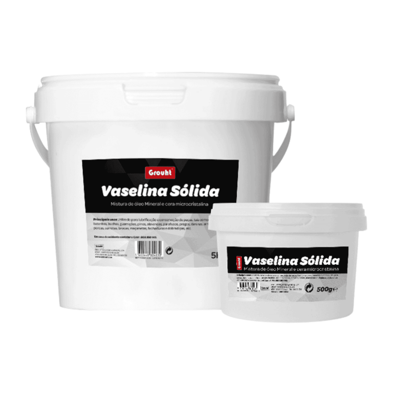 Embalagem de vaselina sólida, um lubrificante de uso geral da Grouht.