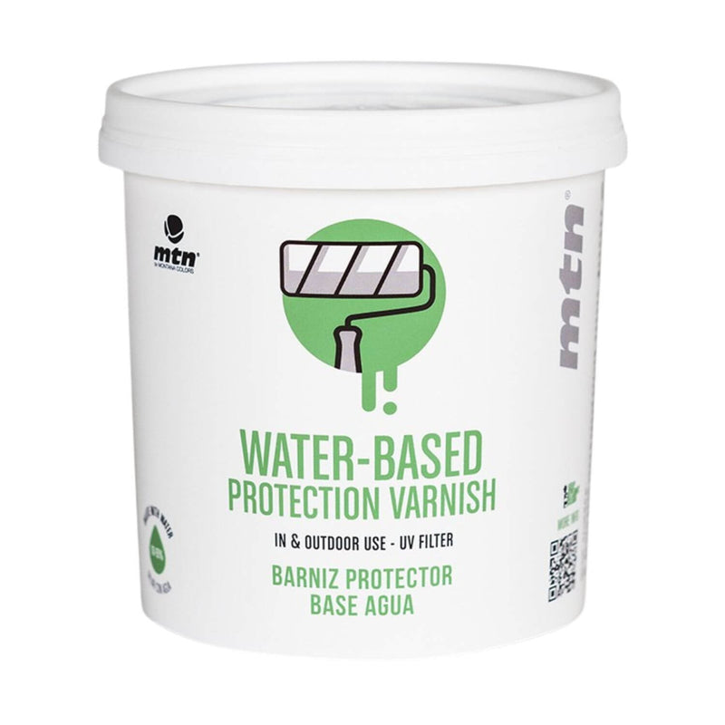 Embalagem do verniz protetor para murais da MTN -  Montana Colors.