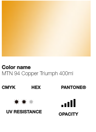 Catálogo de Cores do Spray Montana 94: copper triunph.