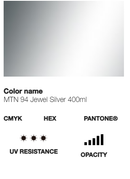 Catálogo de Cores do Spray Montana 94: cinzento jóia.