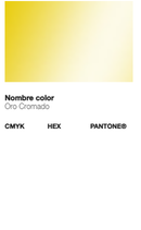 Ficha técnica de cor do Spray Montana Efeito Cromado - Cor Dourada.