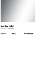 Ficha técnica de cor do Spray Montana Efeito Cromado - Cor Prata.